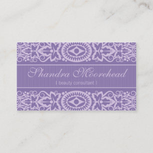 Beautiful Azure Beauty Consultant Business Card