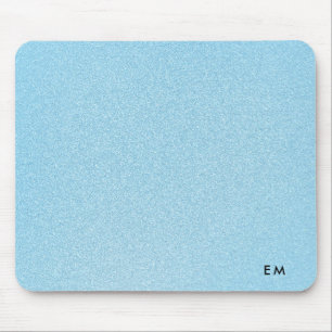 Beautiful Baby Blue Glittery Background Mouse Pad