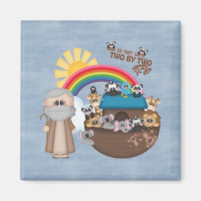 Beautiful Baby Noah’s Ark Magnet (Front)