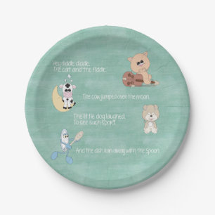 Beautiful Baby Nursery Rhymes Paper Plate