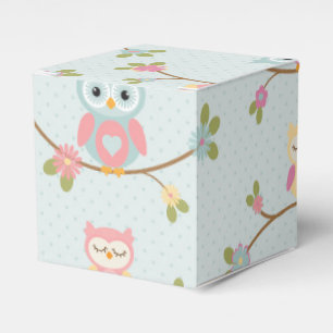 Beautiful Baby Owl Pattern Favour Box