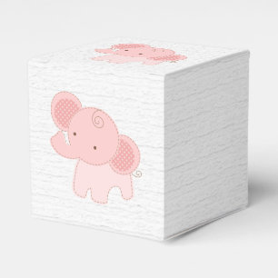 Beautiful Baby Pink Elephant Favour Box