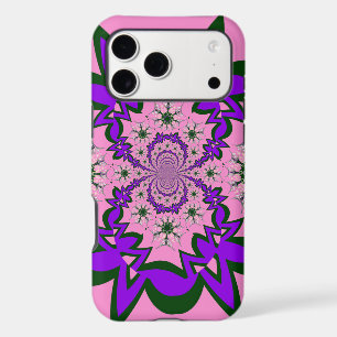 Beautiful Baby Pink Floral Purple Shade Motif Art