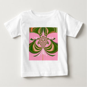 Beautiful baby pink green and white Kaleidoscope T-Shirt