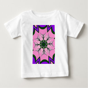 Beautiful baby pink purple shade motif monogram de baby T-Shirt