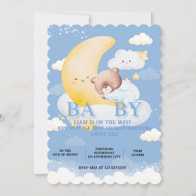 Beautiful Baby Shower Invitation (Front)