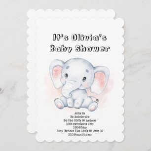 beautiful baby shower invitation for baby girl