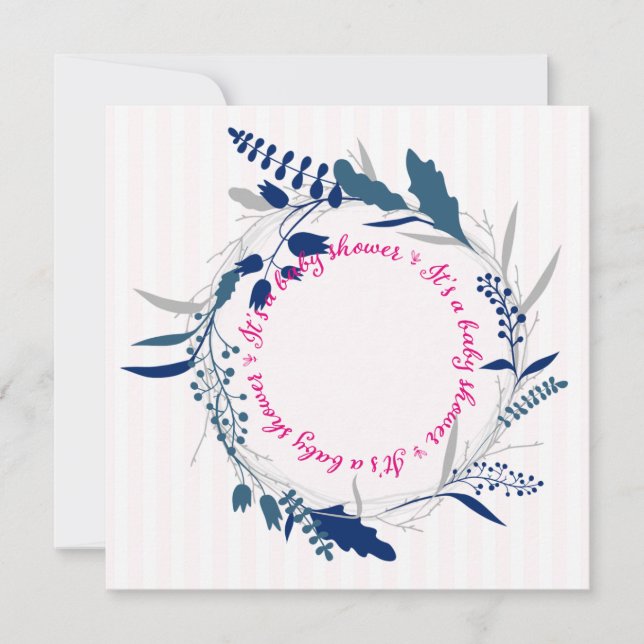 Beautiful Baby Shower Invitation Template (Front)