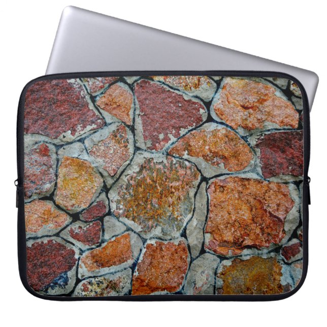 beautiful background texture with stoneabstract, a laptop sleeve (Front)