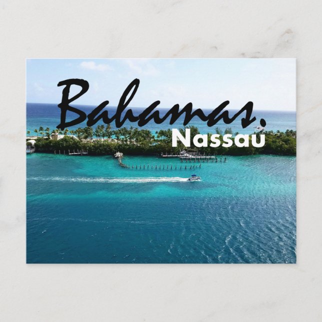 Beautiful Bahamas Nassau Postcard (Front)