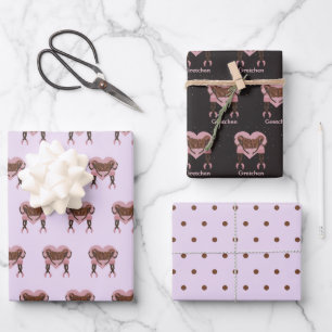 Beautiful Ballerina Dancer Custom Wrapping Paper Sheet