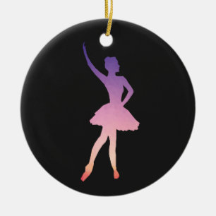 Beautiful ballerina gift for ballet girl  ceramic tree decoration