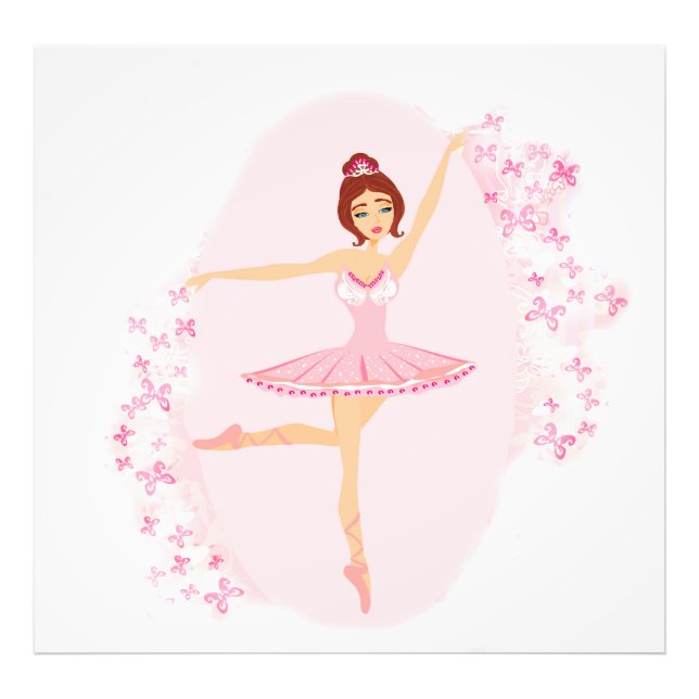 Beautiful ballerina  Photo Enlargement Print (Front)