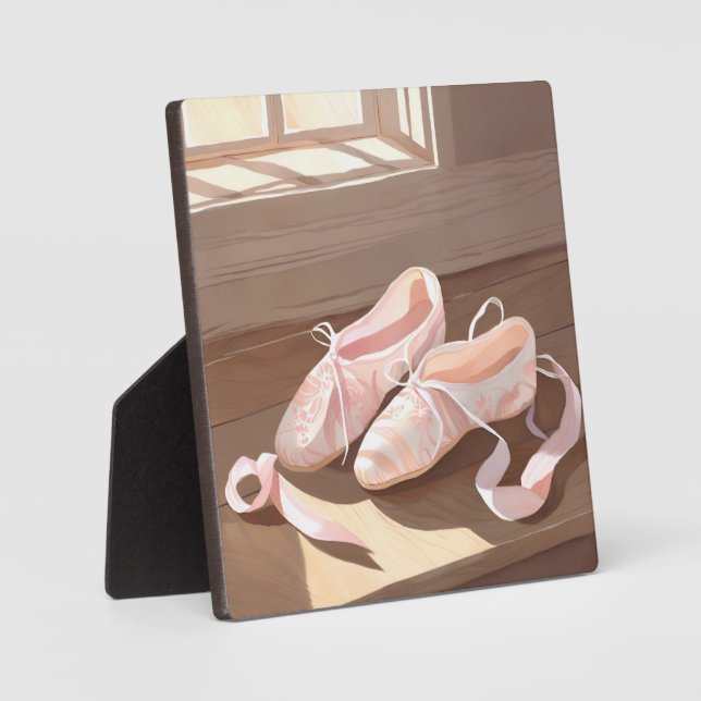 Beautiful Ballet Slippers | Pretty Pink Plaque (Front)