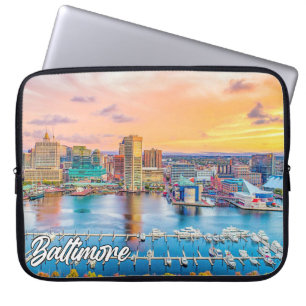 Beautiful Baltimore, Maryland, USA Laptop Sleeve