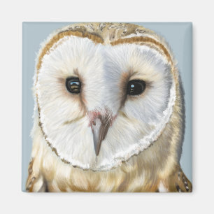 Beautiful Barn Owl Magnet