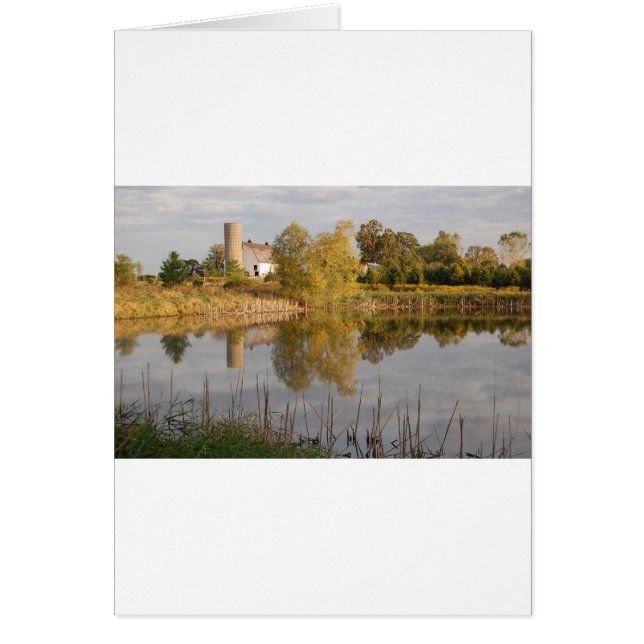 Beautiful Barn Reflected in the Water (Front)