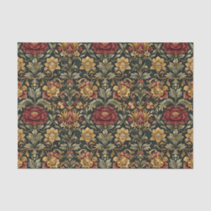 Beautiful Baroque Damask Pattern Florals Tissue Paper