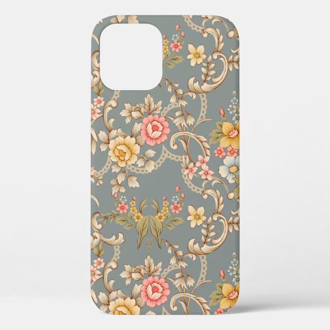Beautiful Baroque Ornament style border design han Case-Mate iPhone Case (Back)