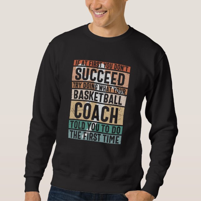 Beautiful Basketball Design Sweatshirt (Front)