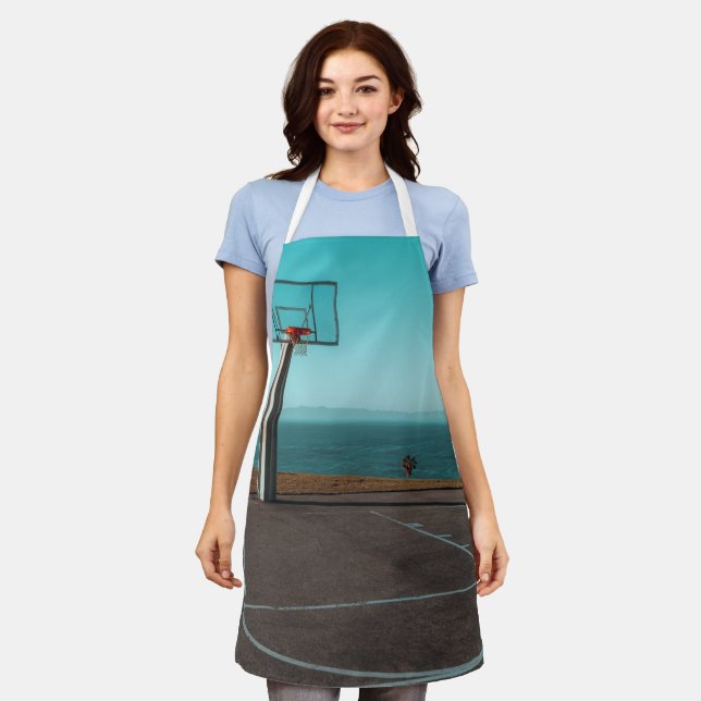 Beautiful Basketball Hoop Apron (Worn)