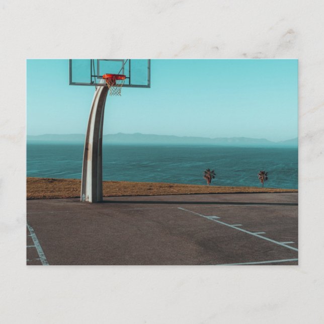 Beautiful Basketball Hoop Postcard (Front)