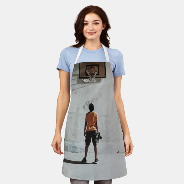 Beautiful Basketball Photography Apron (Worn)