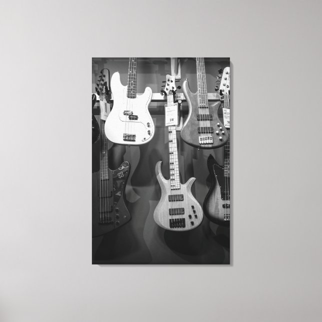 Beautiful Bass Guitar Canvas Print (Front)
