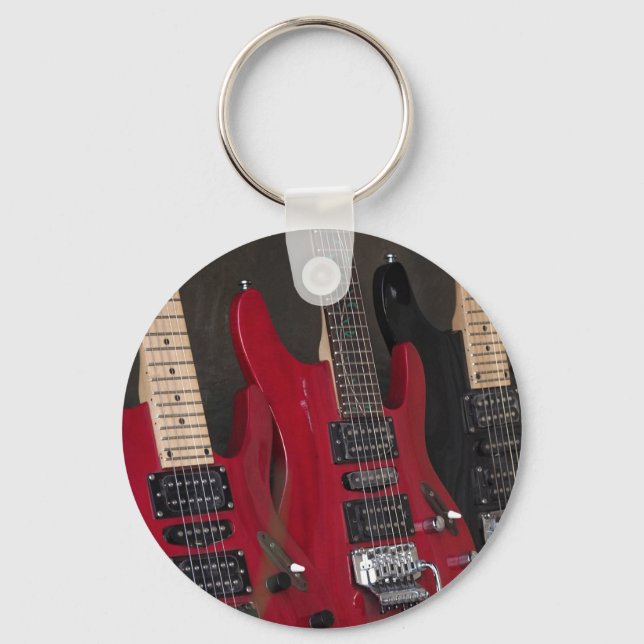 Beautiful Bass Guitar Key Ring (Front)