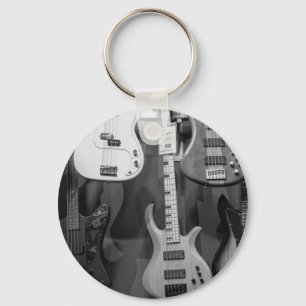 Beautiful Bass Guitar Key Ring