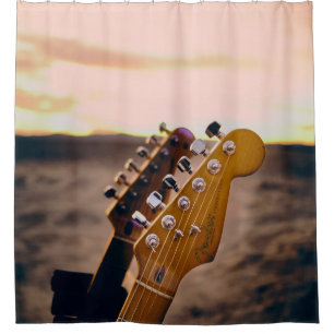 Beautiful Bass Guitar Shower Curtain