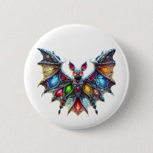 Beautiful Bat 6 Cm Round Badge