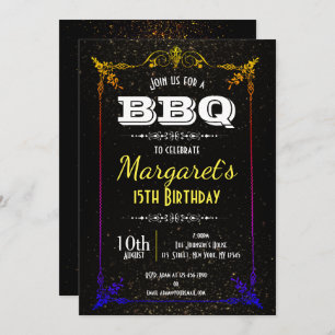 Beautiful BBQ Birthday Party Invite