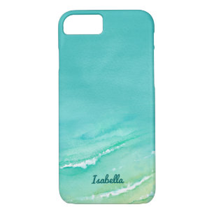 Beautiful Beach Aqua Turquoise Watercolor Case-Mate iPhone Case