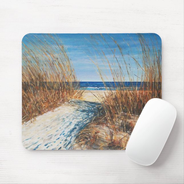 Beautiful Beach Art  Sand Dunes Art Mouse Pad (With Mouse)