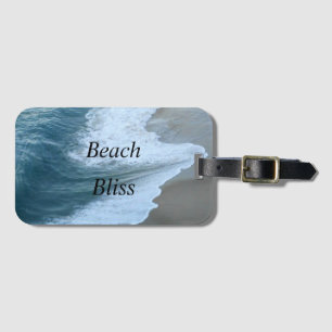 Beautiful beach bliss luggage tag