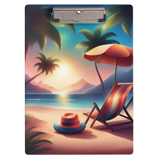 beautiful beach clipboard (Front)