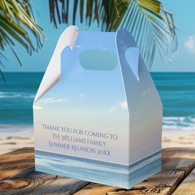 Beautiful Beach Event Custom Ocean Photography Favour Box (Creator Uploaded)