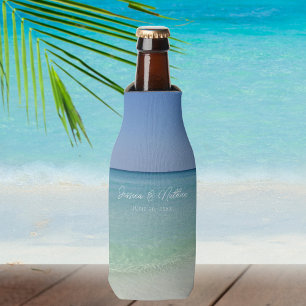 Beautiful Beach Horizon Personalised Wedding Bottle Cooler