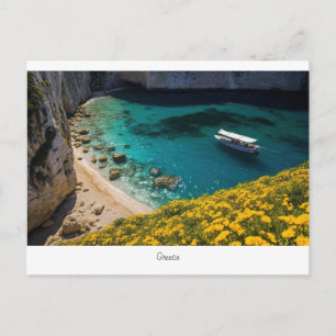 Beautiful beach in Greece Postcard