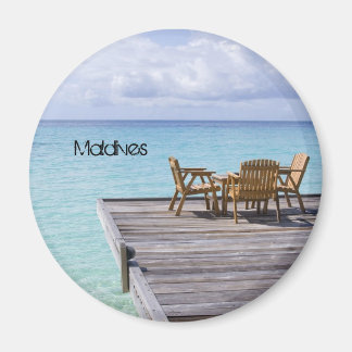 Beautiful beach in maldives magnet