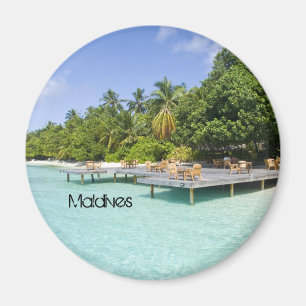 Beautiful beach in maldives magnet