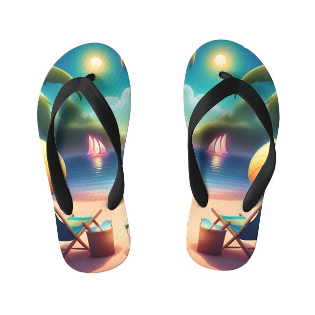 beautiful beach kid's jandals (Footbed)