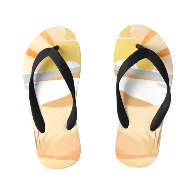 beautiful beach kid's jandals (Footbed)