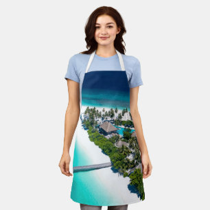 Beautiful Beach Landscape Apron