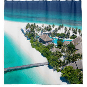 Beautiful Beach Landscape Shower Curtain