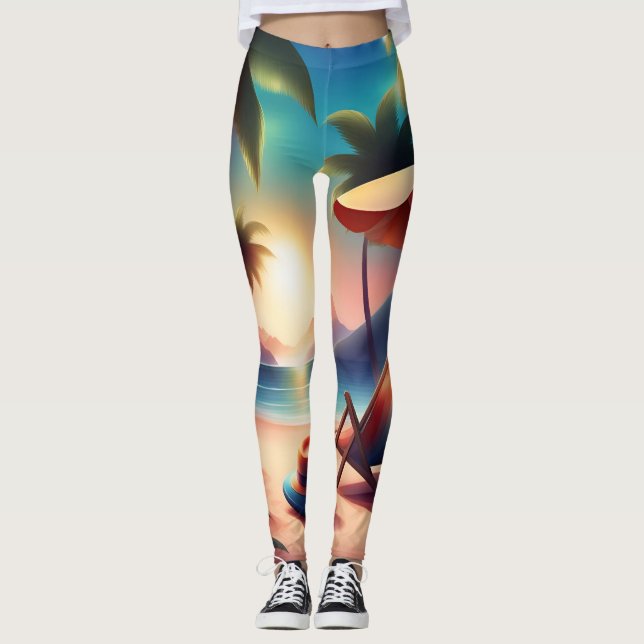 beautiful beach leggings (Front)