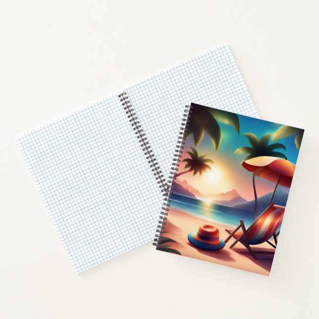beautiful beach notebook (Inside)