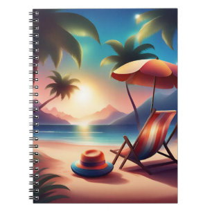 beautiful beach notebook