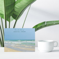 Beautiful Beach Photo Custom Seashore Stationery